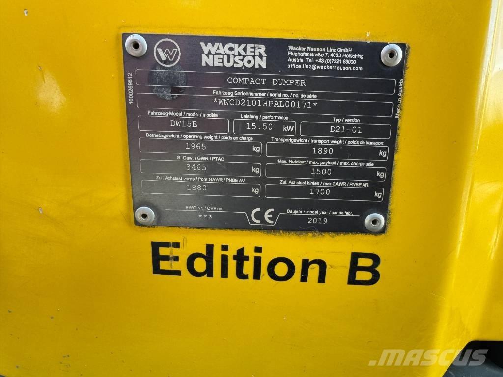 Wacker Neuson DW15e Vehículos compactos de volteo