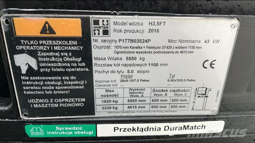 Hyster H 3.5 FT Camiones LPG