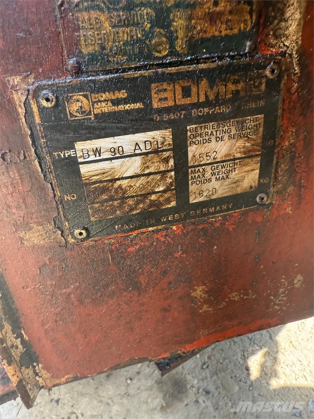 Bomag BW90 Rodillos de doble tambor