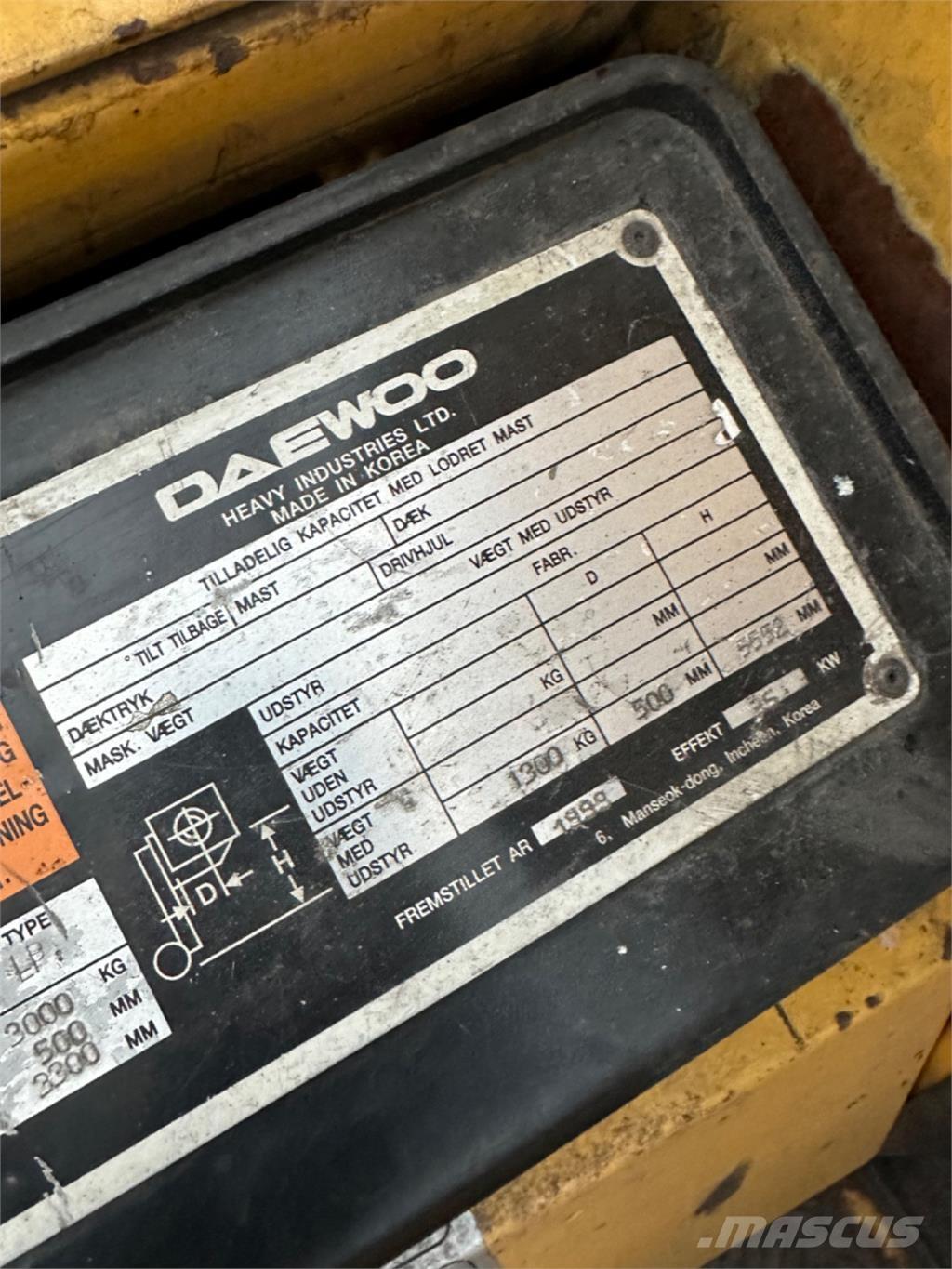 Daewoo G30E Camiones LPG