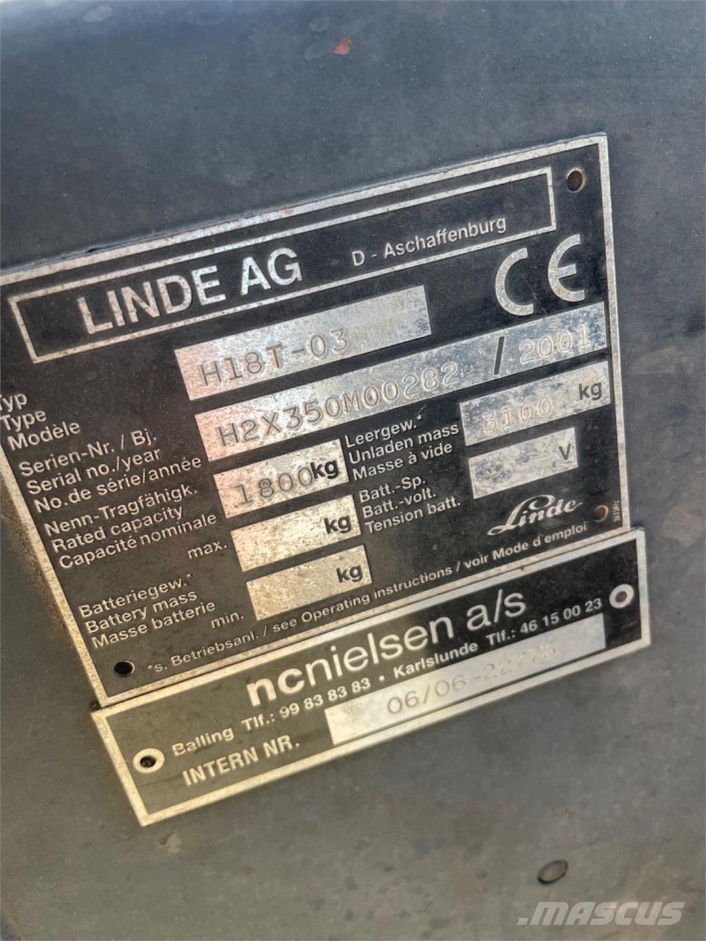 Linde H18T Camiones LPG