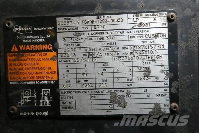 Doosan GC25P-5 Montacargas - otros