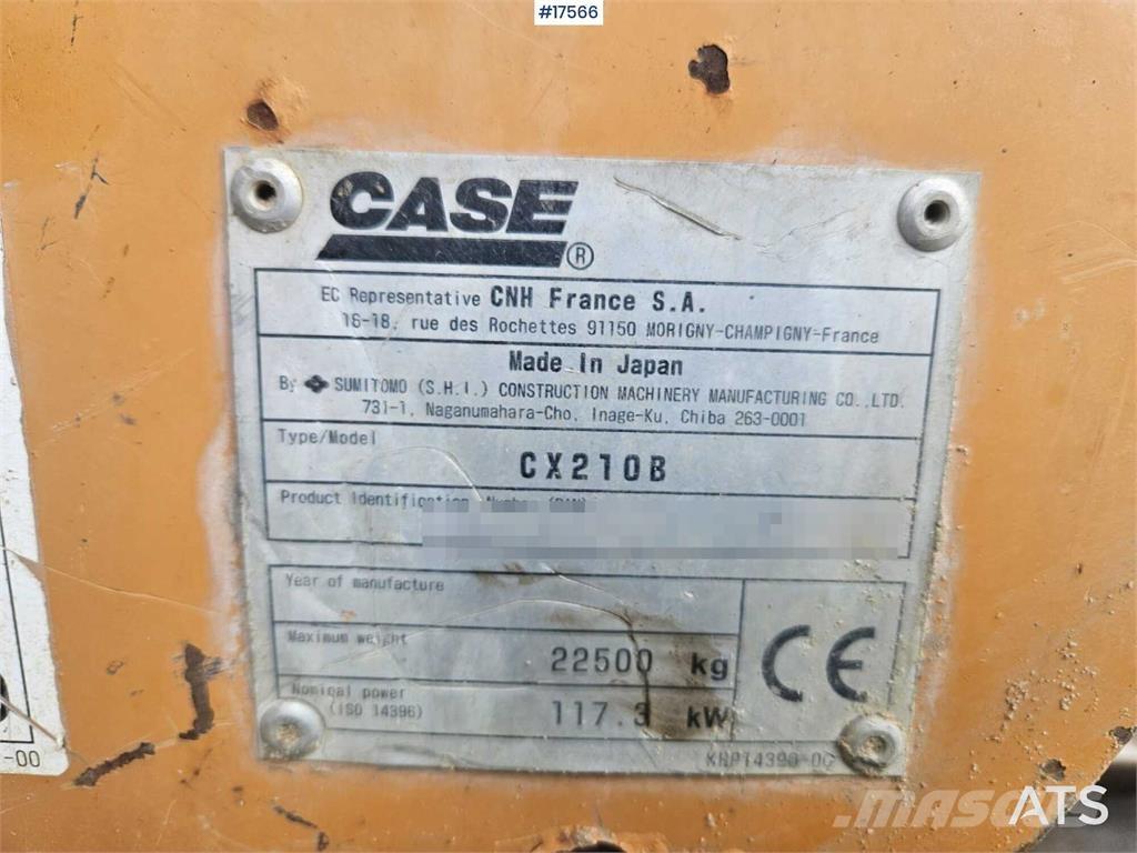 CASE CX210B Excavadoras sobre orugas
