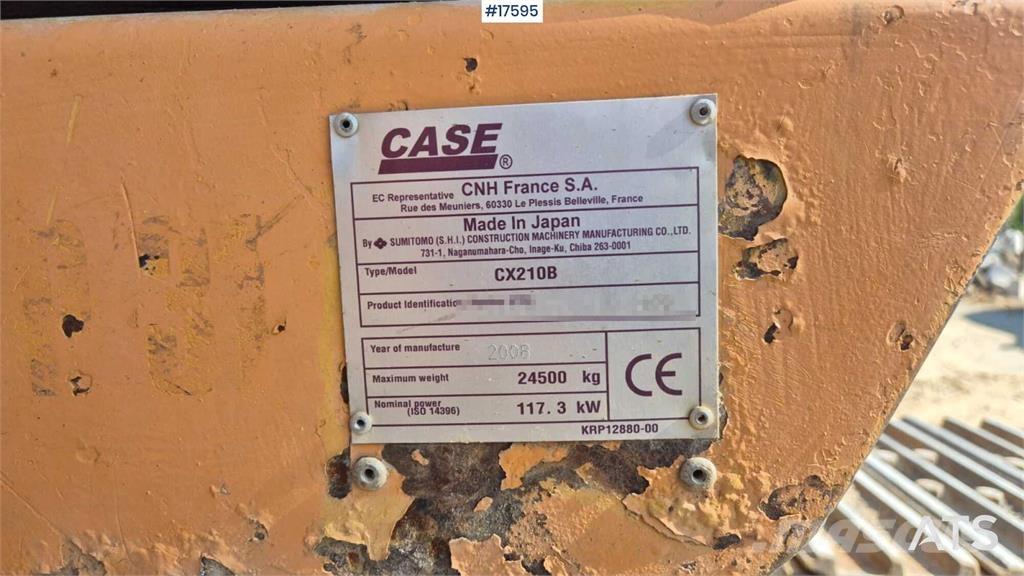 CASE CX210B Excavadoras sobre orugas