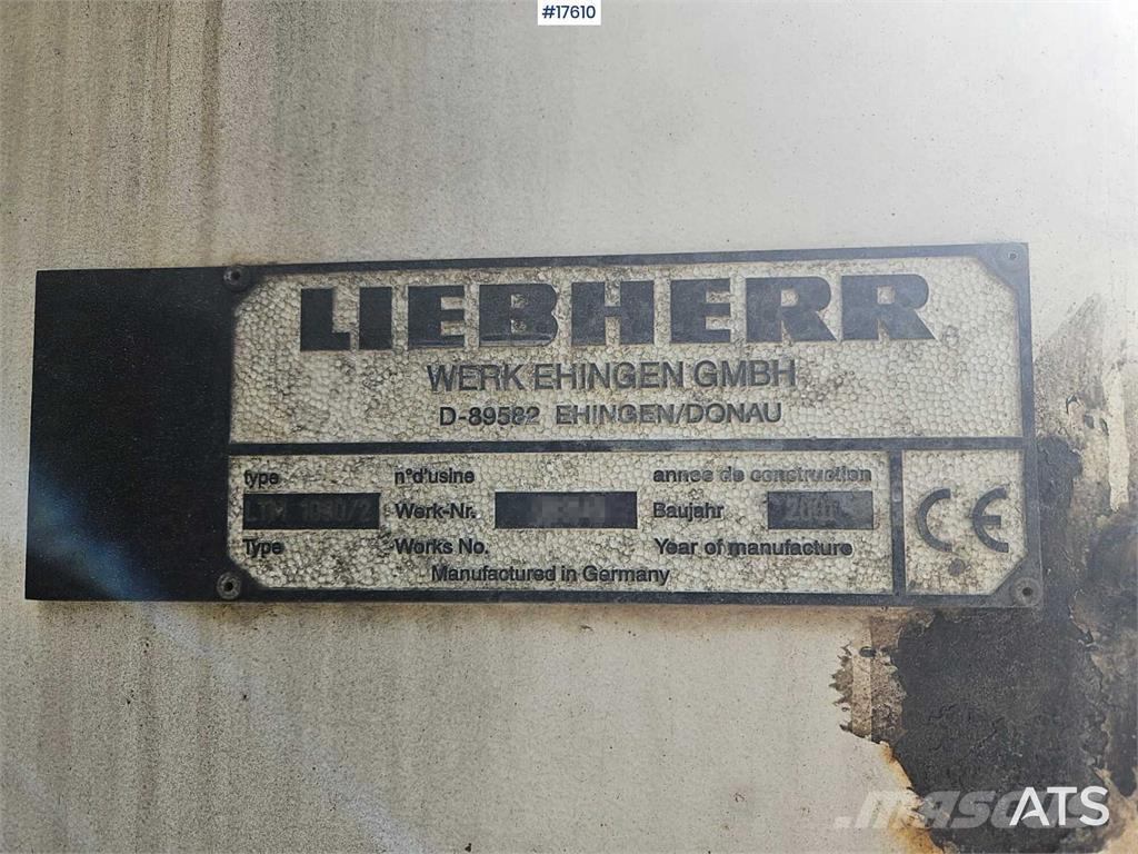 Liebherr LTM 1080/2 Grúas todo terreno