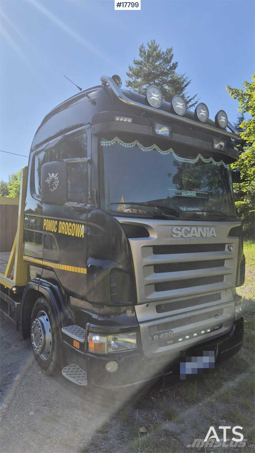 Scania R420 Camiones de superficie plana/cabrestantes