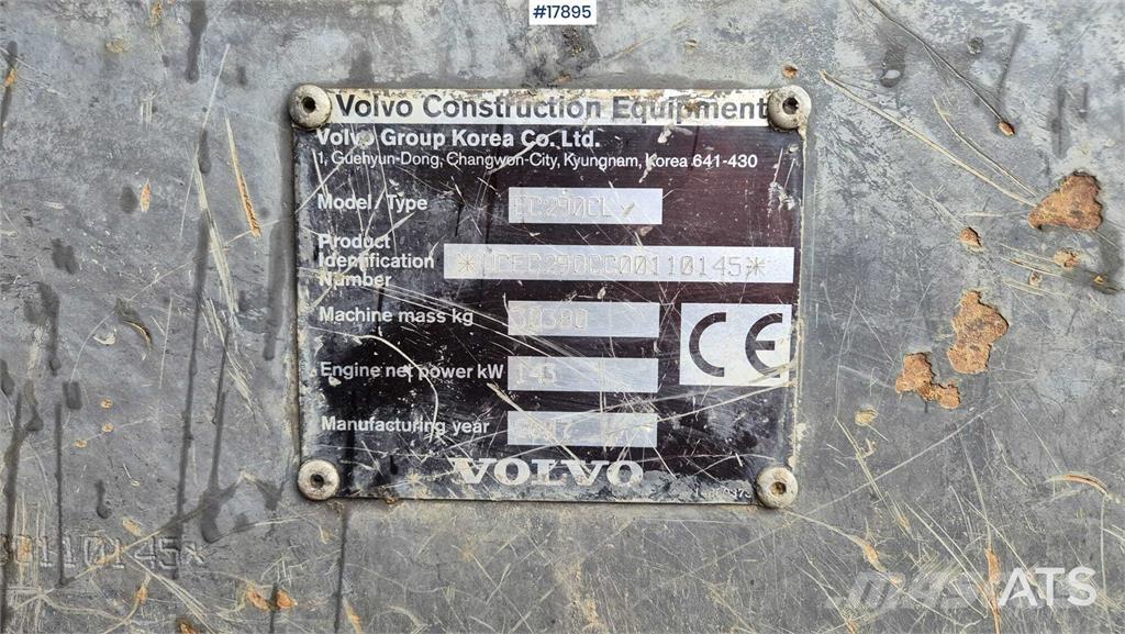 Volvo EC 290 CL Excavadoras sobre orugas