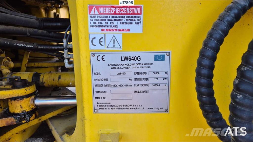 XCMG LW 640 G Cargadoras sobre ruedas