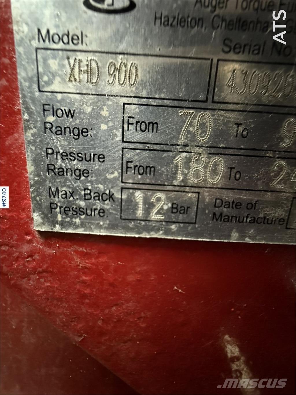 Auger Torque XHD 900 Retroexcavadoras