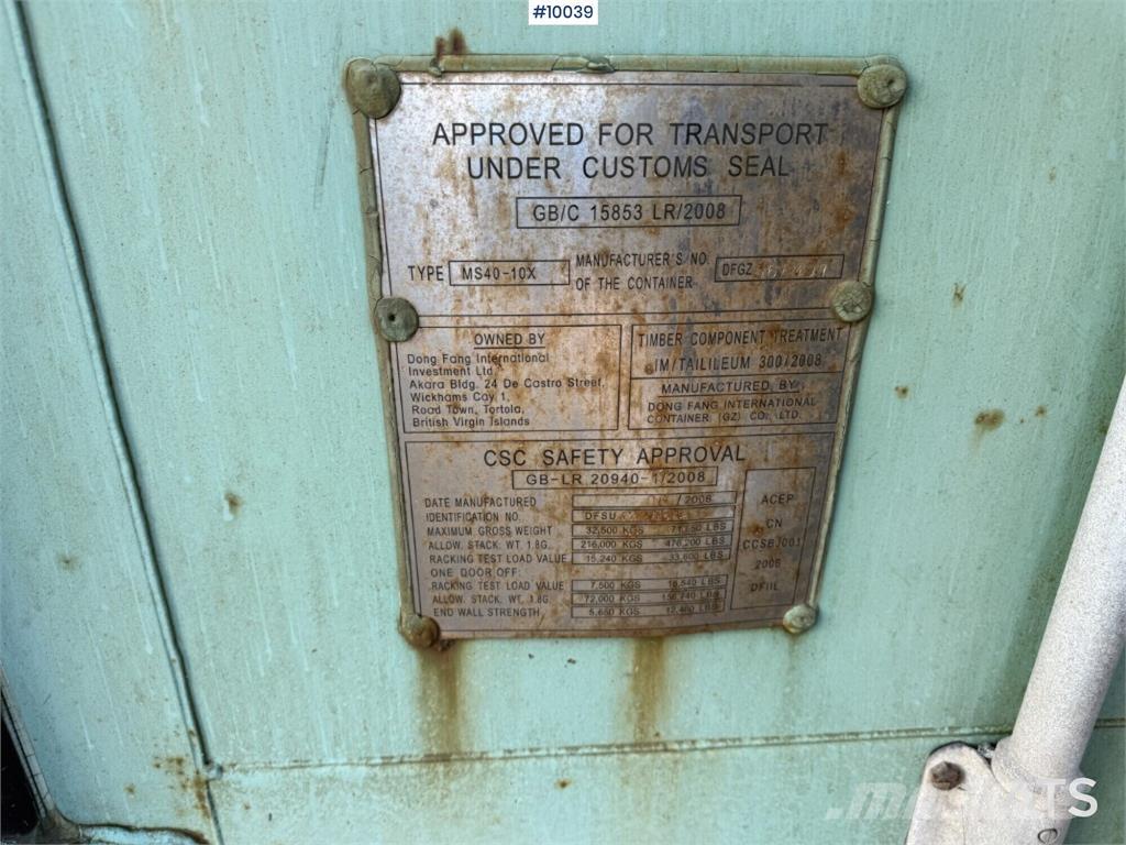  MS40-10X MS40-10X Contenedores especiales