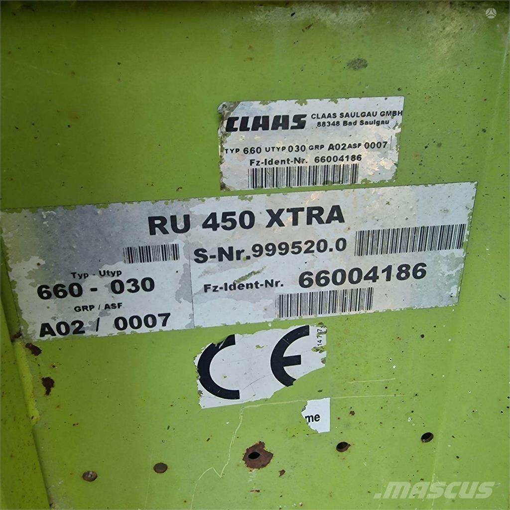 CLAAS RU 450Xtra Otra maquinaria agrícola