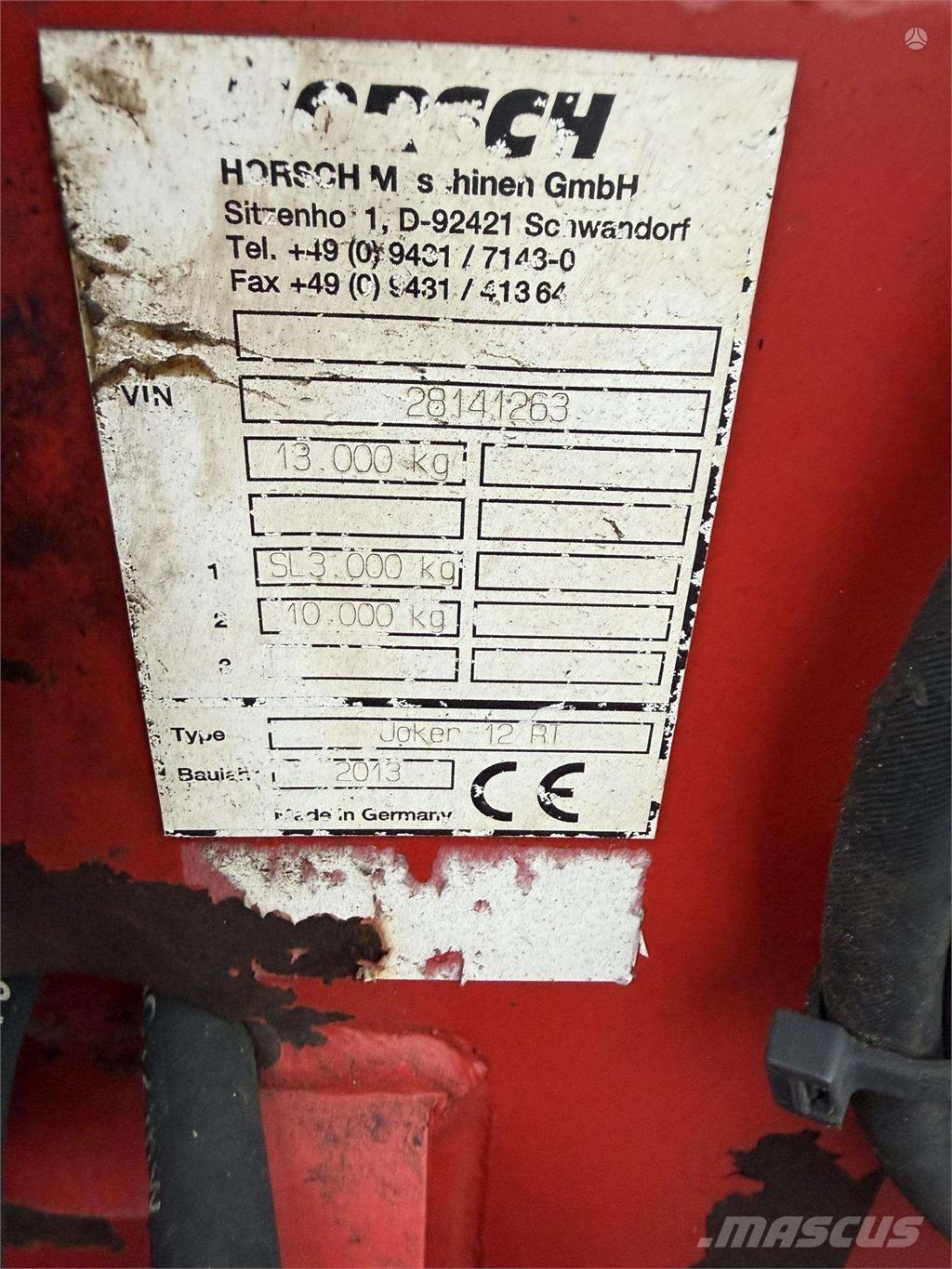 Horsch Joker 12RT Arrastradoras para campos