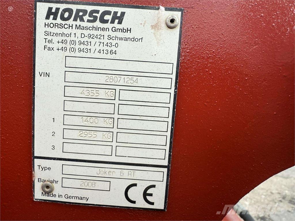 Horsch Joker 6RT Arrastradoras para campos