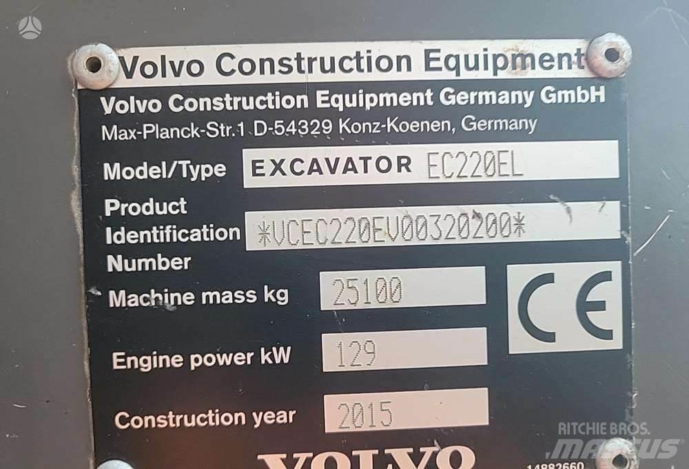 Volvo EC220E Excavadoras sobre orugas