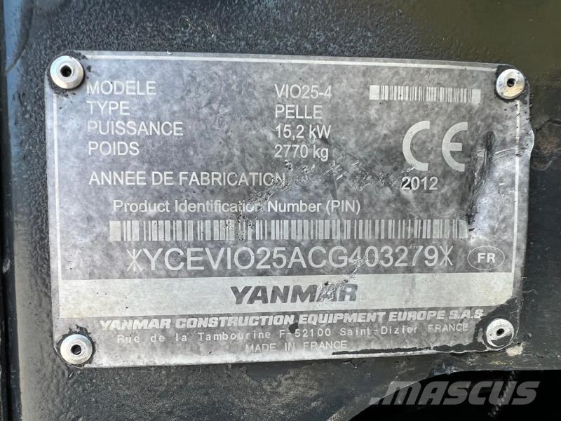 Yanmar ViO25 Miniexcavadoras