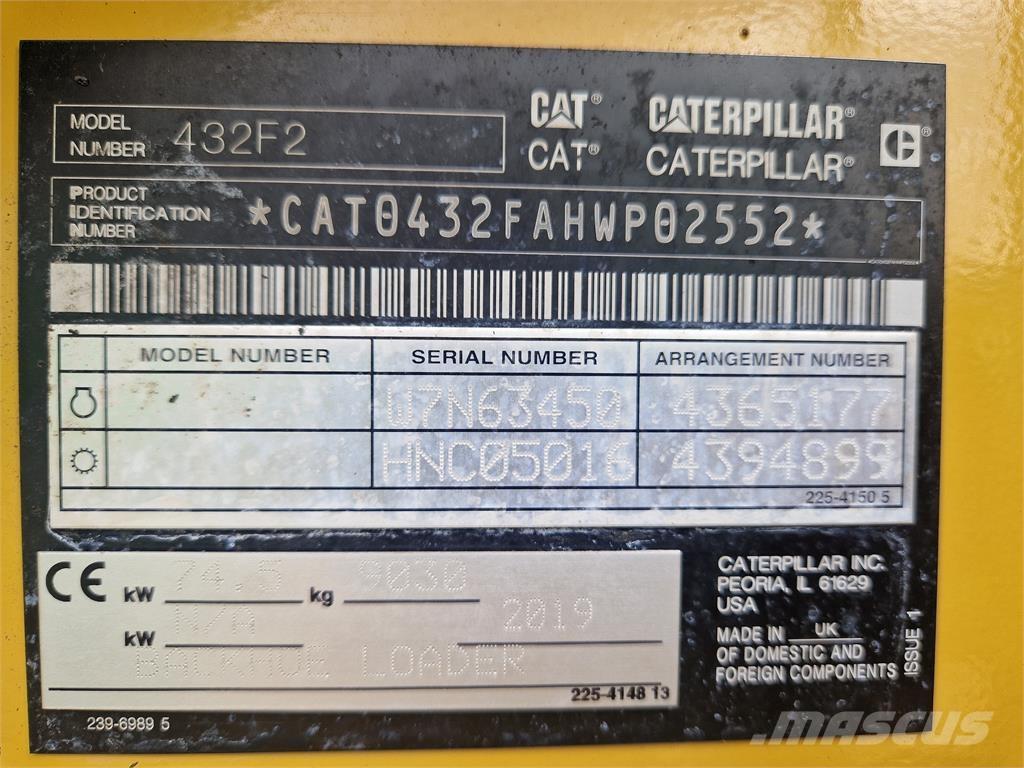 CAT 432F2 Retrocargadoras