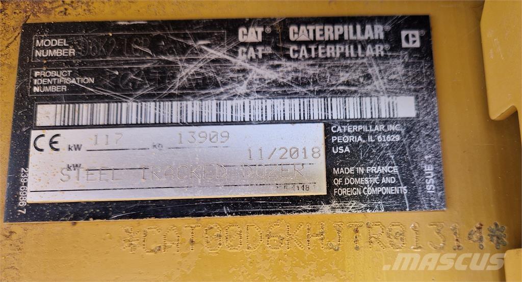 CAT D6K2 Buldozer sobre oruga