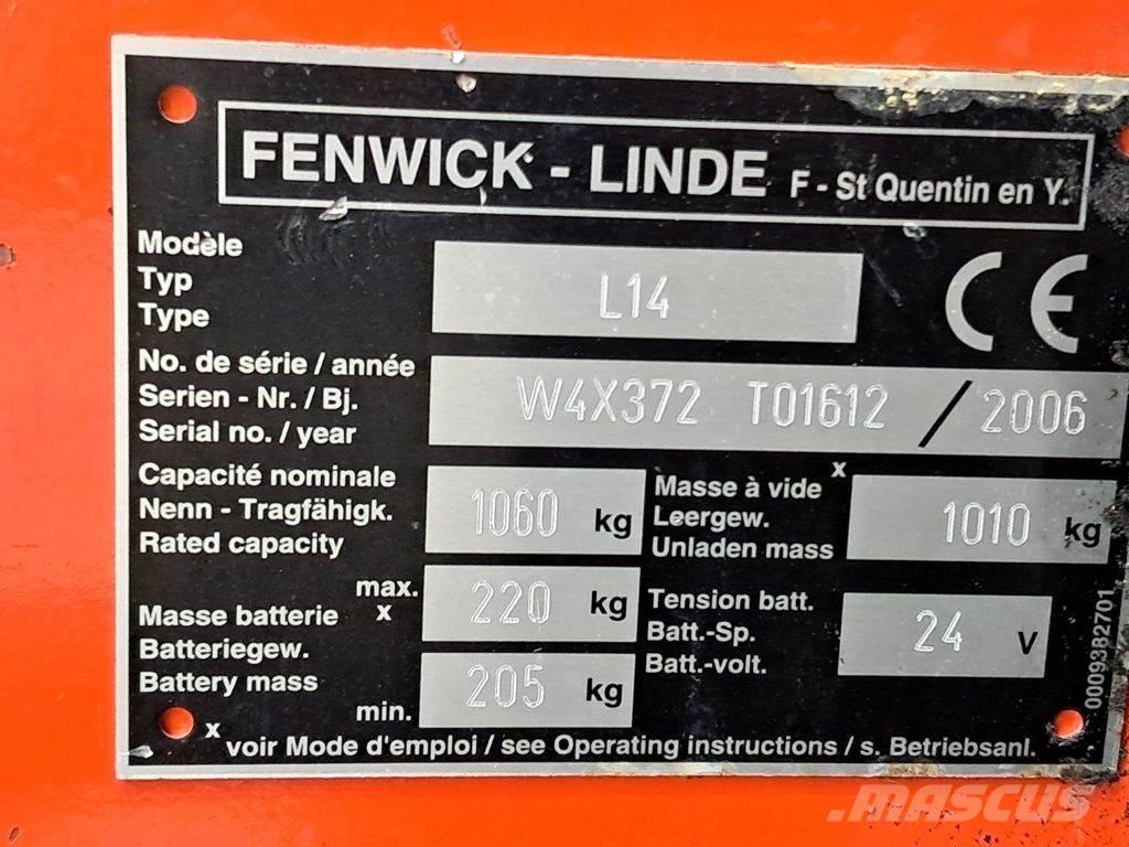Linde L14 Montacargas manual