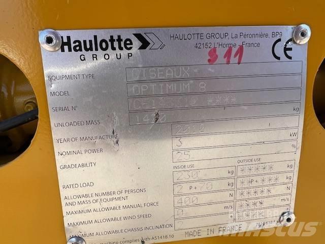 Haulotte Optimum  8 Plataformas tijera