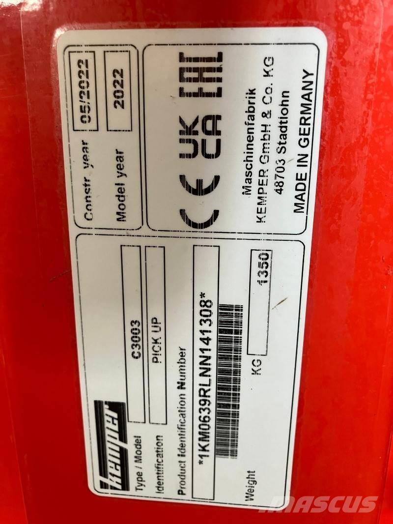 Kemper C3003 Accesorios para maquinaria de heno y forraje