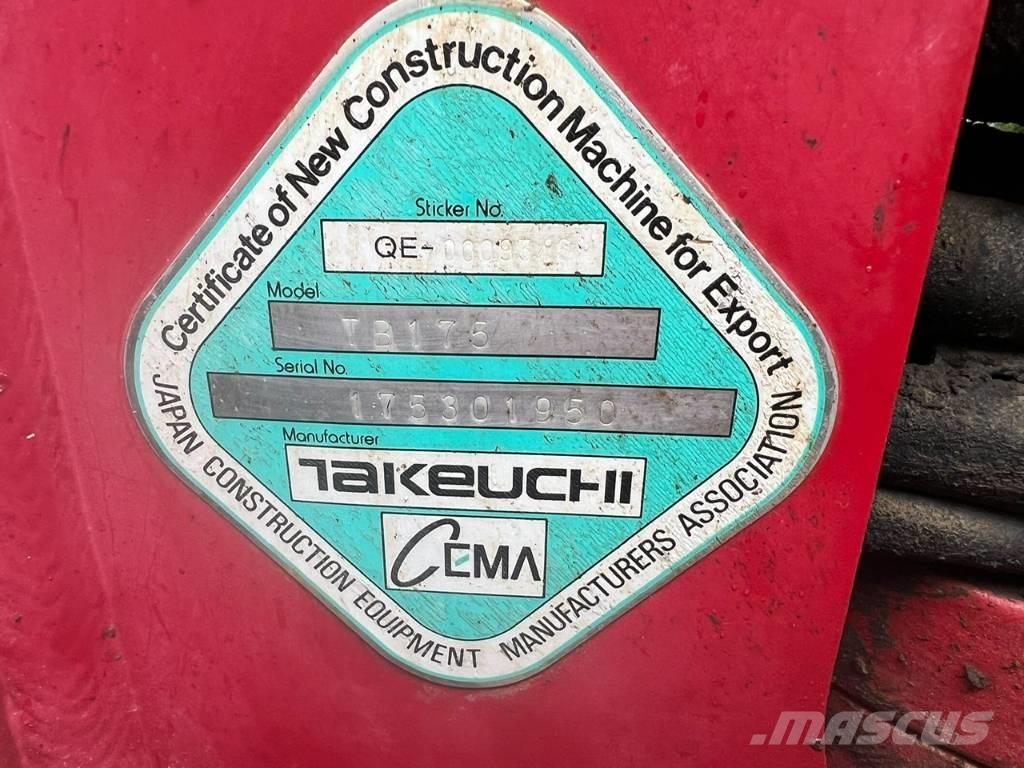 Takeuchi TB 175 Excavadoras 7t - 12t