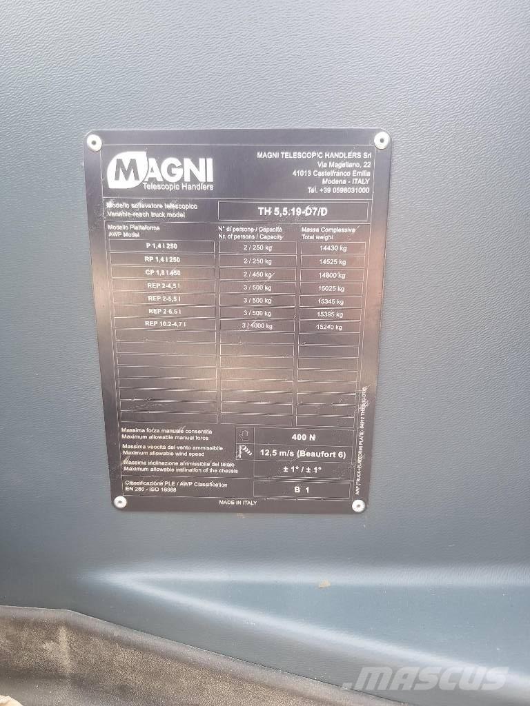 Magni TH 5.5 19 P Carretillas telescópicas