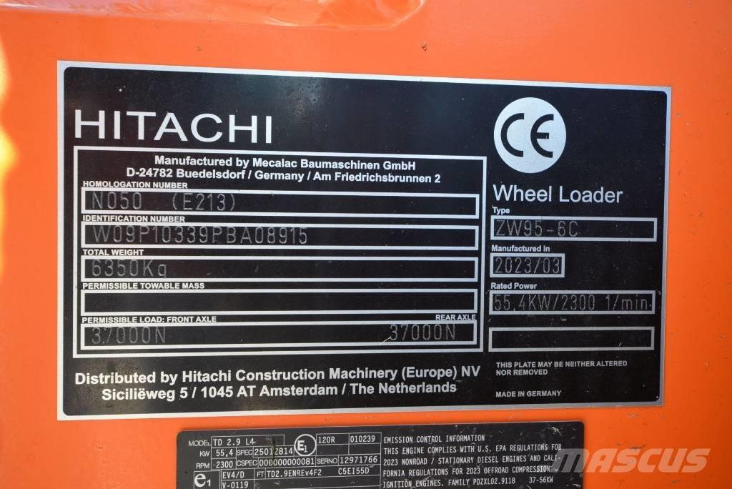 Hitachi ZW 95-6 C Cargadoras sobre ruedas