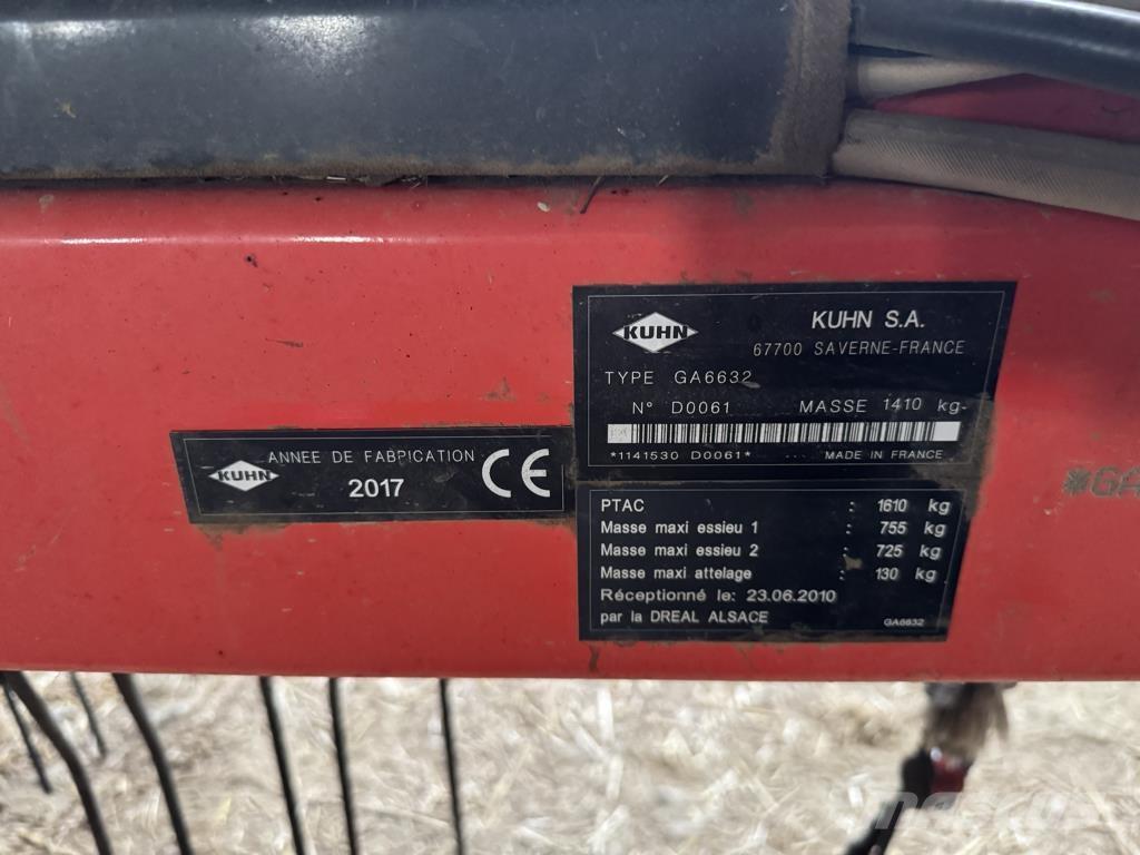 Kuhn GA 6632 + Segadoras hileradoras