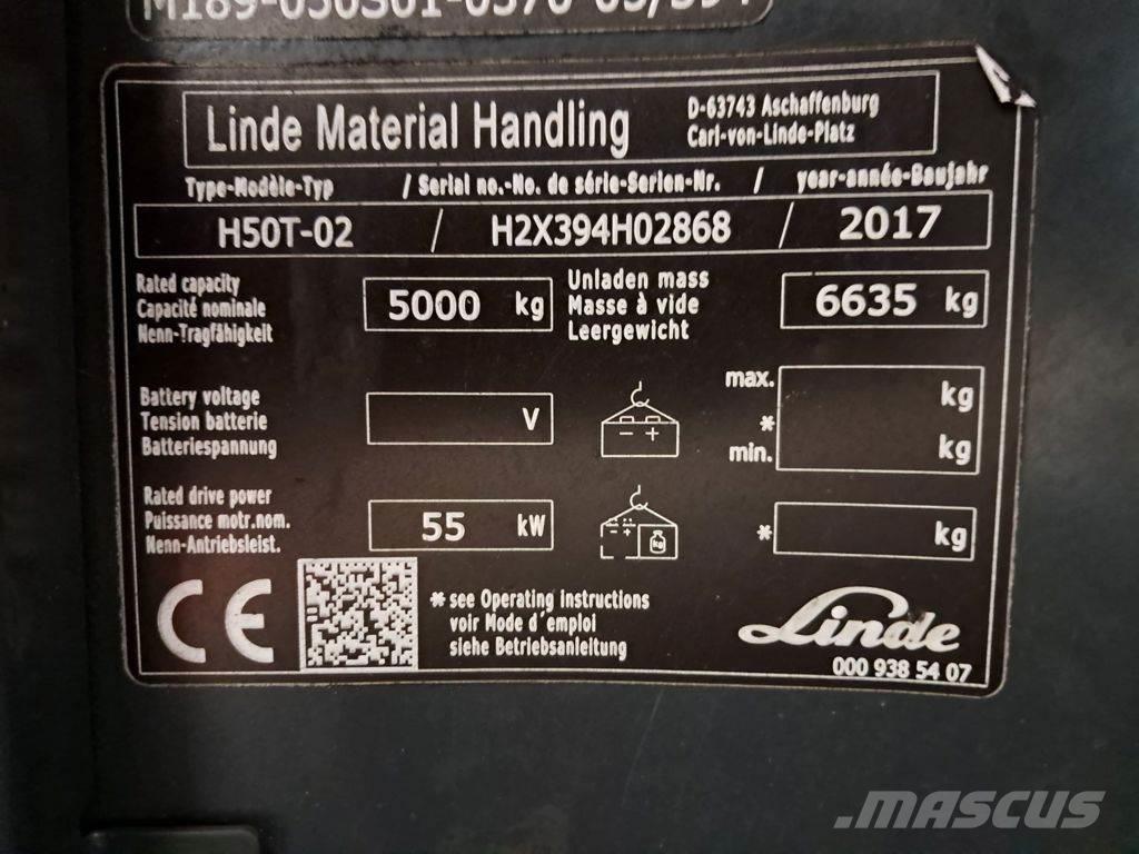Linde H50T-02 Camiones LPG