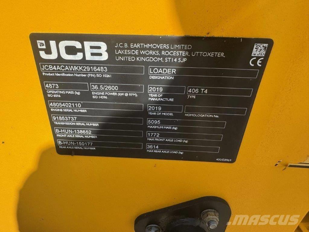 JCB 406 T4 Cargadoras sobre ruedas
