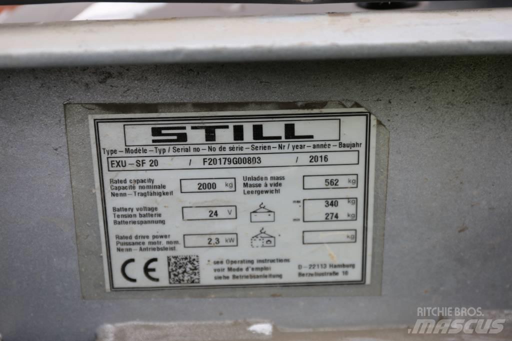 Still EXUSF20 Montacargas con plataformas de baja elevación