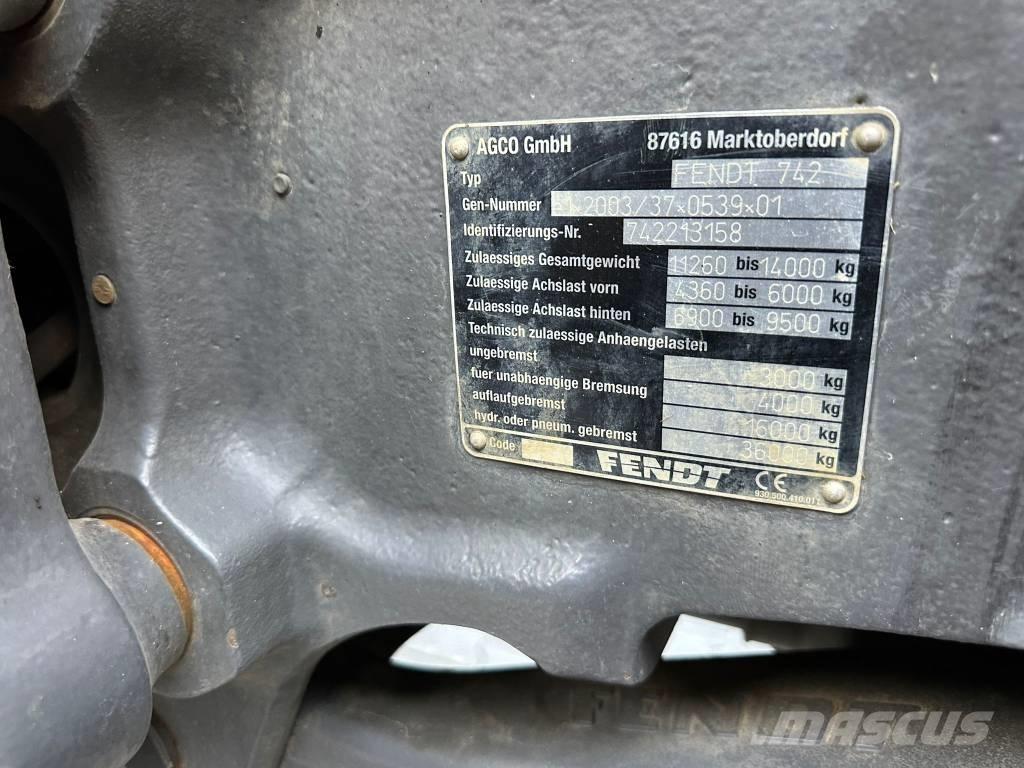 Fendt 722 Profi Plus Tractores