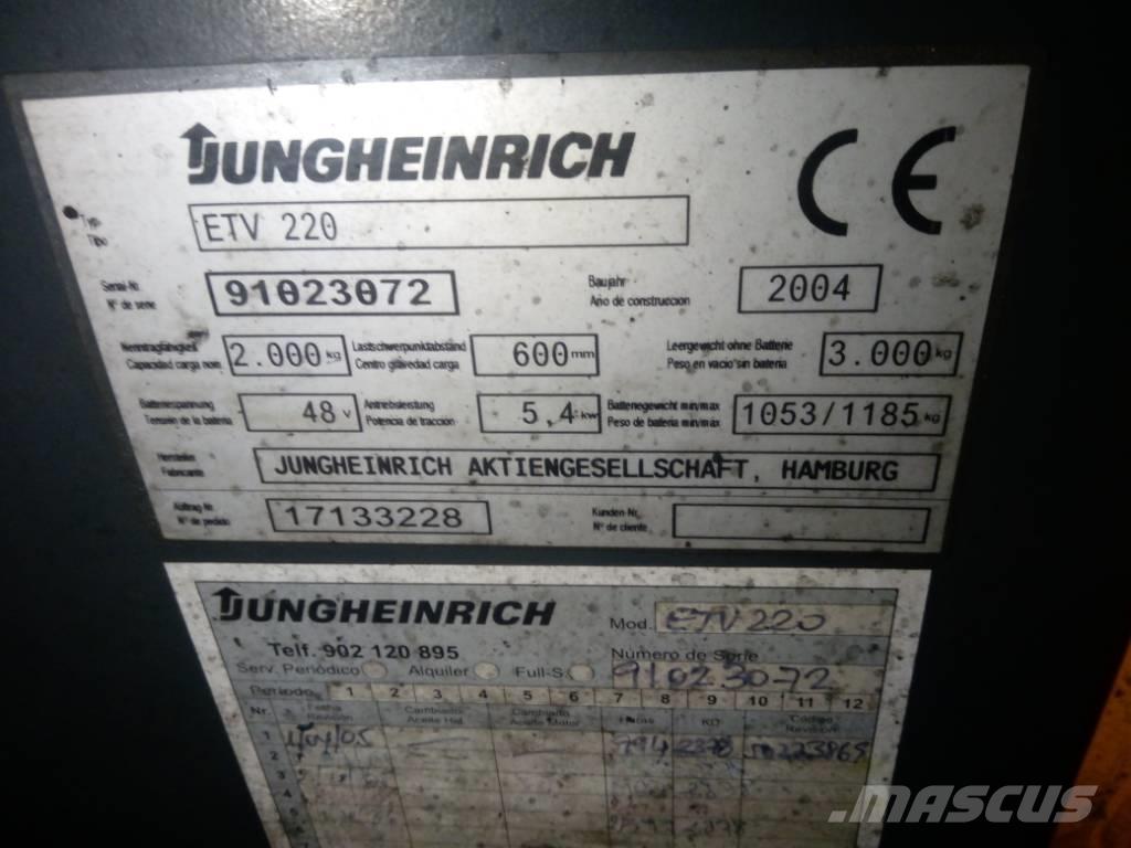 Jungheinrich ETV 220 Montacargas de alcance de gran altura