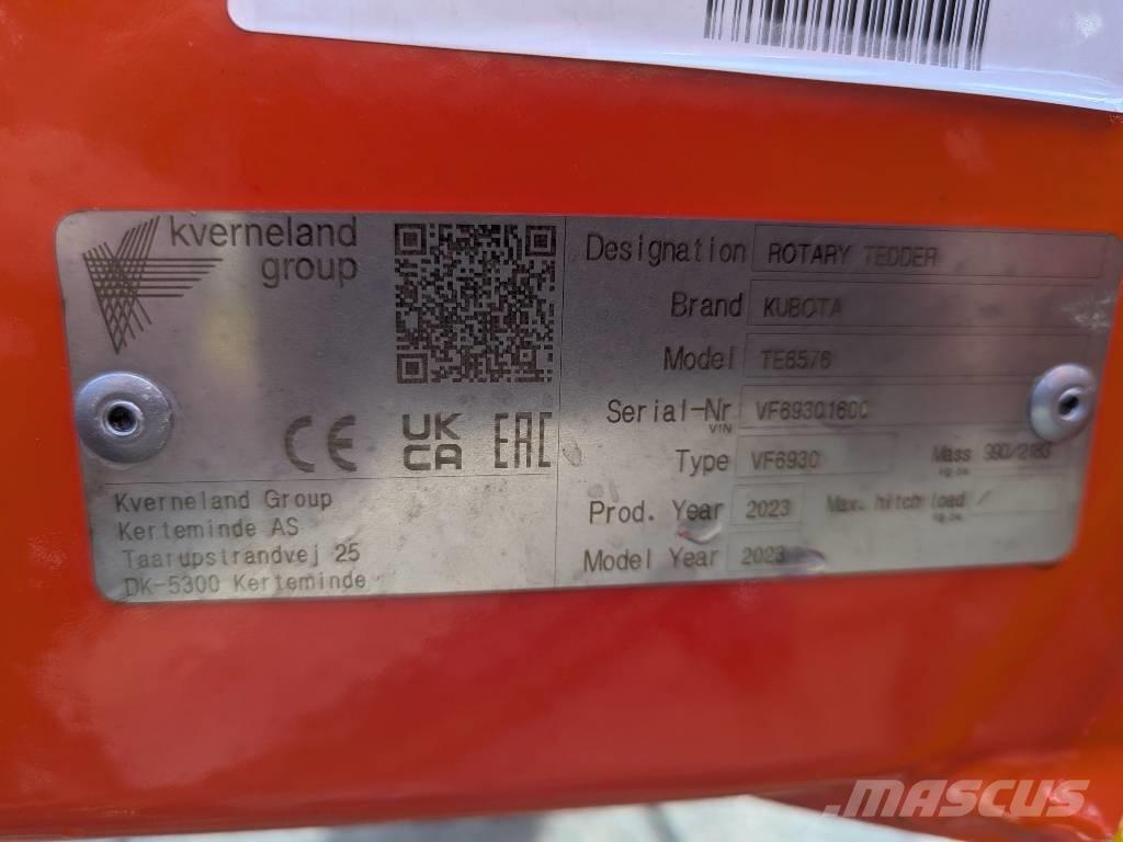 Kubota TE 6576 Accesorios para maquinaria de heno y forraje