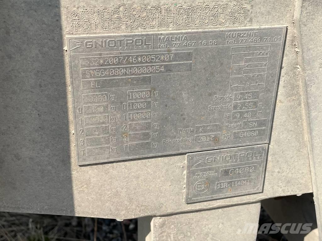 Gniotpol G4080 Remolques de caja de lona