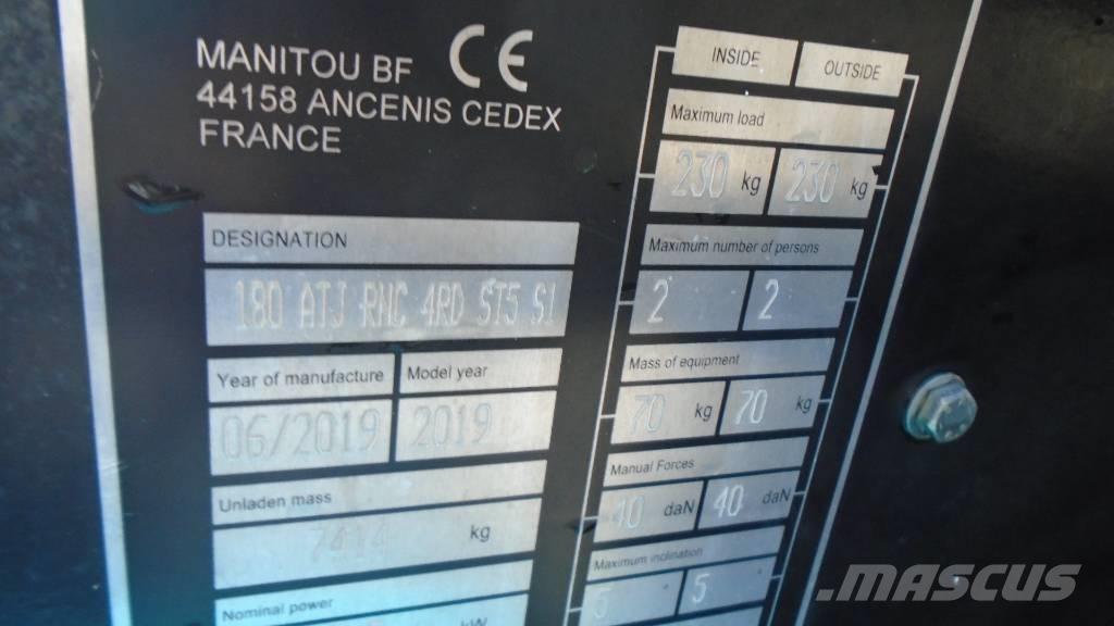 Manitou 180 ATJ Plataformas con brazo de elevación manual