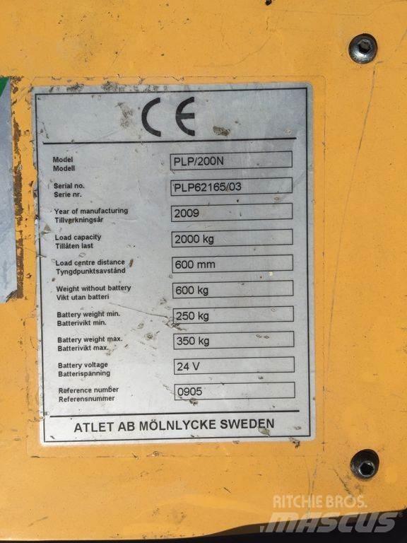 Atlet PLP200N Montacargas manual para paletas