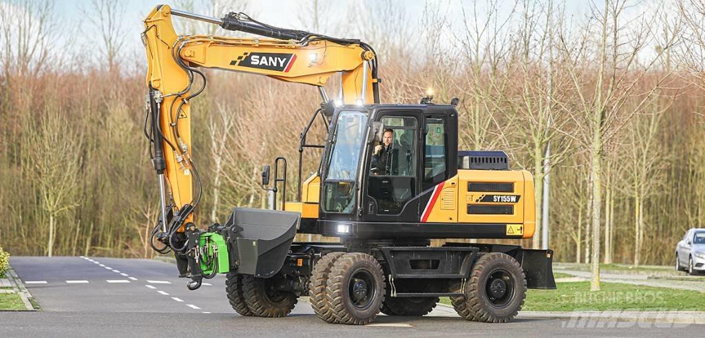 Sany SY155W Excavadoras de ruedas