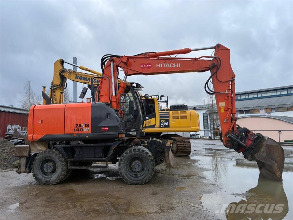 Hitachi ZX140W Excavadoras de ruedas