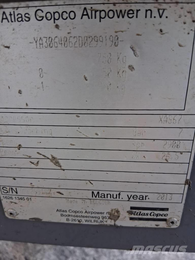 Atlas Copco XAS 67 Compresoras