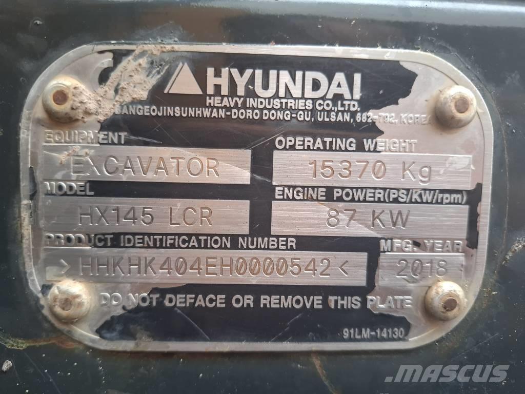 Hyundai HX 145 LCR Excavadoras sobre orugas