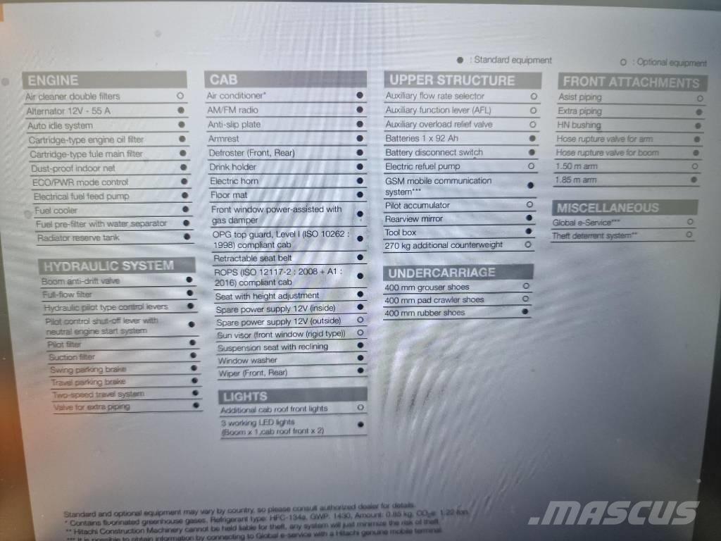 Hitachi ZX65USB-6 Miniexcavadoras