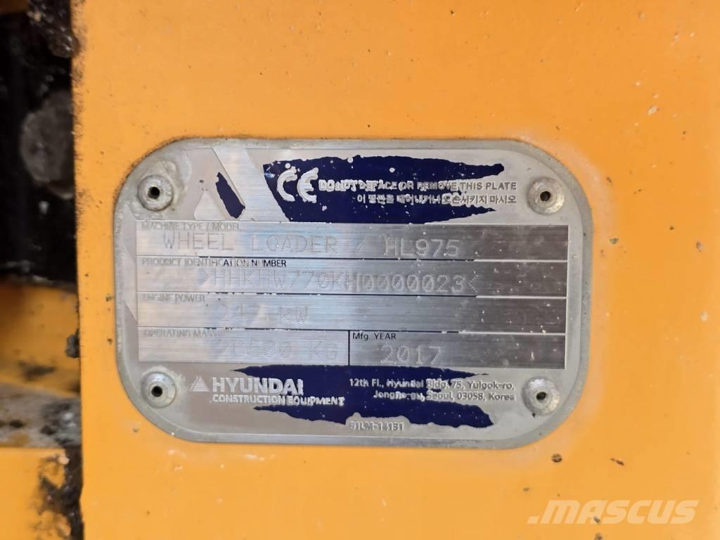 Hyundai HL 975 Cargadoras sobre ruedas