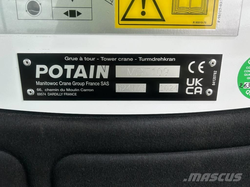 Potain MDT109 Grúas torre