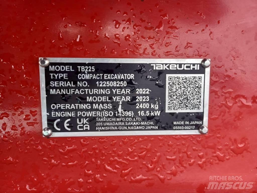 Takeuchi TB 225 Miniexcavadoras