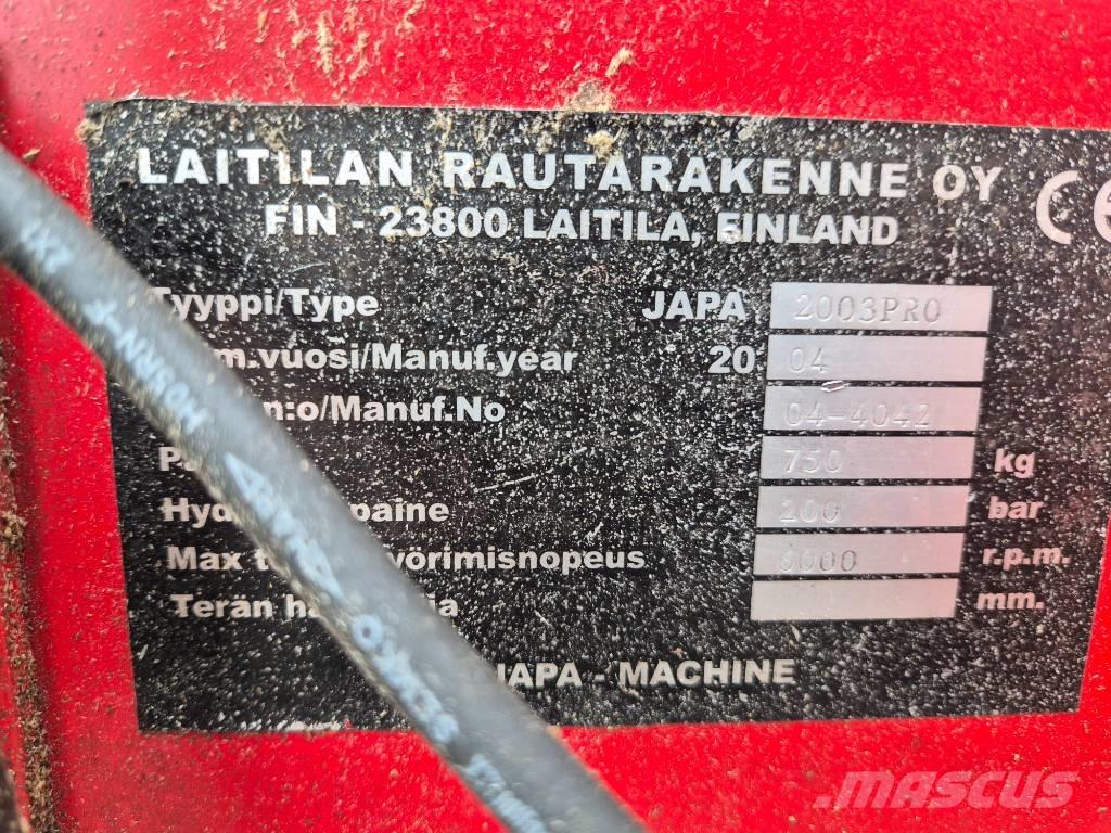 Japa 2003 Pro Partidoras, cortadoras y trituradoras de madera