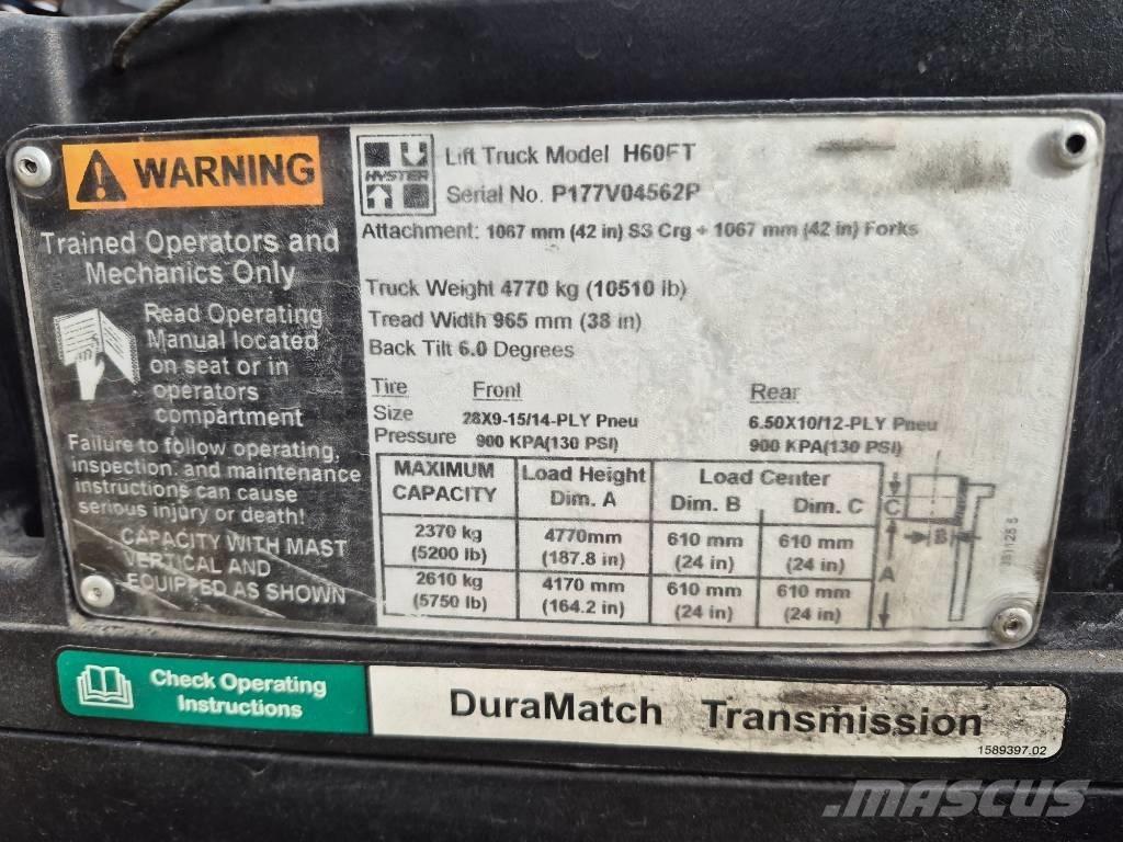 Hyster H 60 FT Montacargas - otros