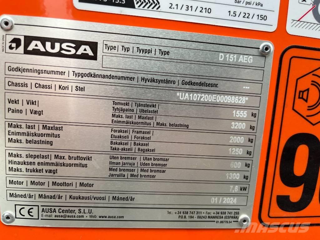 Ausa D151AEG Vehículos compactos de volteo