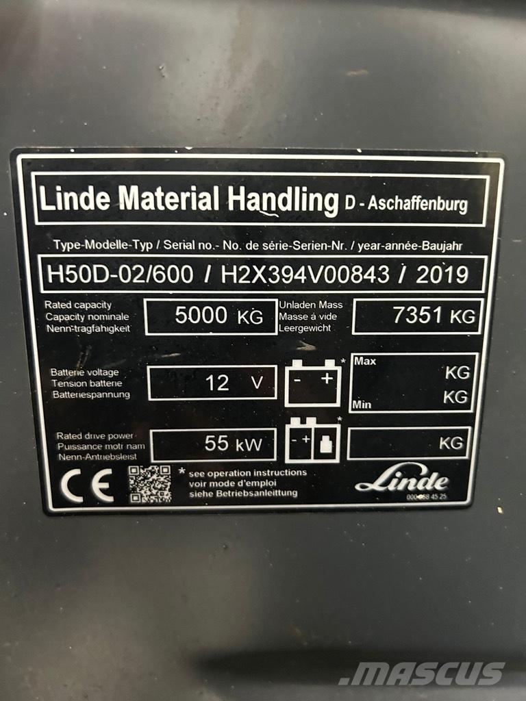Linde H 50D-02/600 Camiones diesel