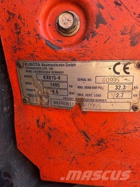 Kubota KX 015-4 Miniexcavadoras